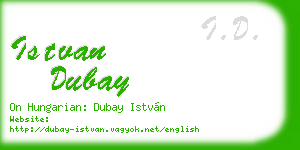 istvan dubay business card